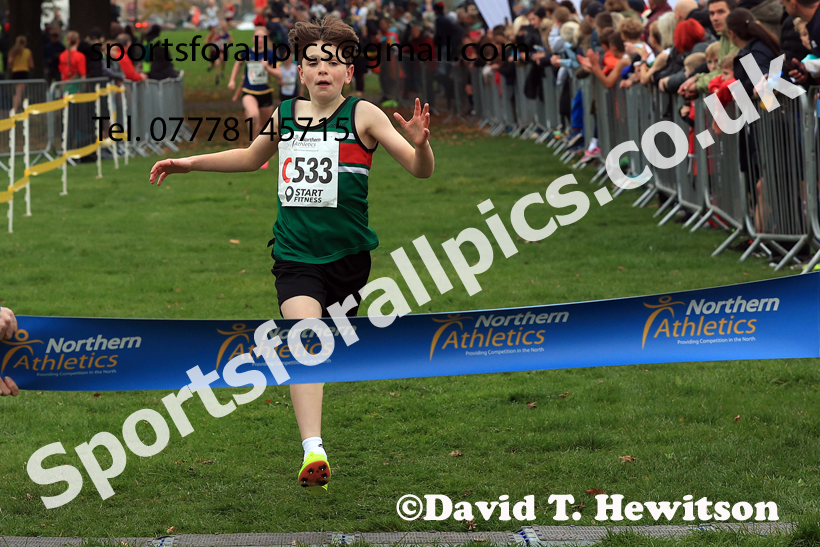 Boys Under-13s relay, 2025 Northern Cross Country Relays, Graves Park, Sheffield. Photo: David T. Hewitson/Sports for All Pics